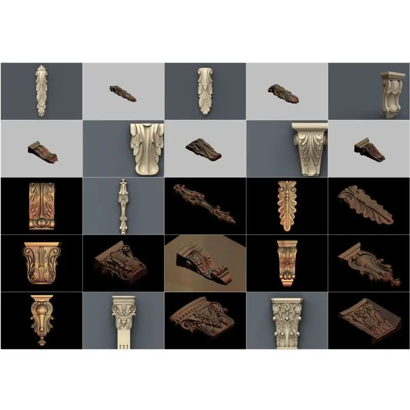 50 шт./компл. декоративная 3d модель STL рельеф для формата ЧПУ stl artcam vectric aspire|stl relief|3d