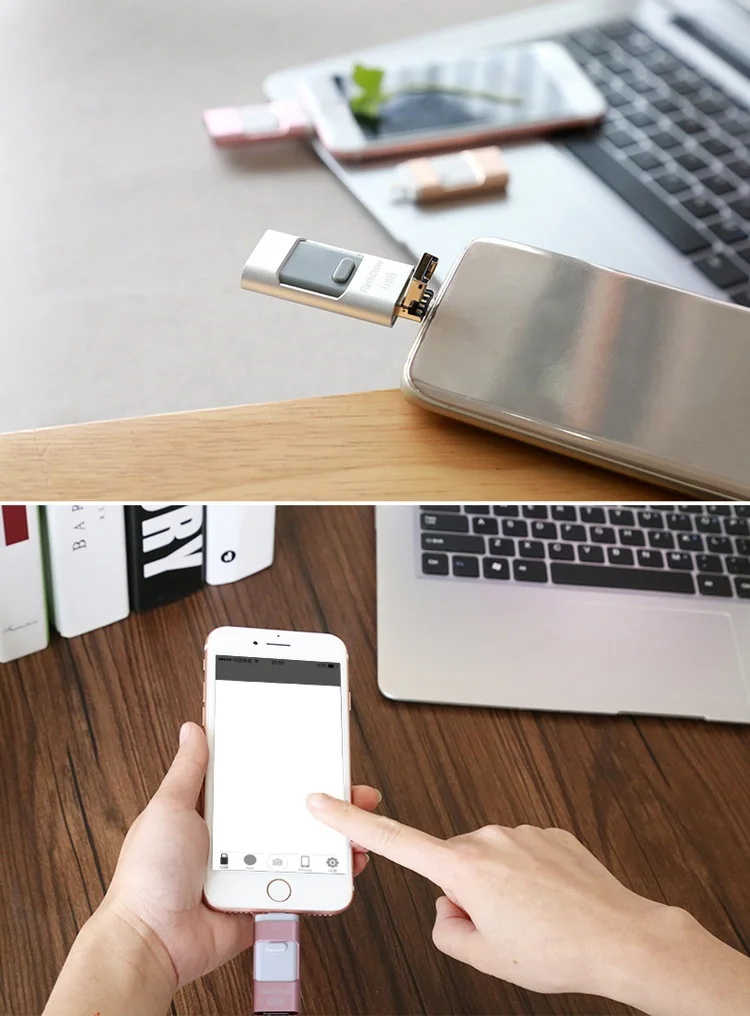 Флеш-накопитель 128 ГБ, 64 ГБ, 32 ГБ, 16 ГБ, 8 ГБ, флеш-накопитель USB 3,0 OTG iFlash drive, HD USB флеш-накопители для iPhone 7, iPad, iPod, iOS, Android Phone