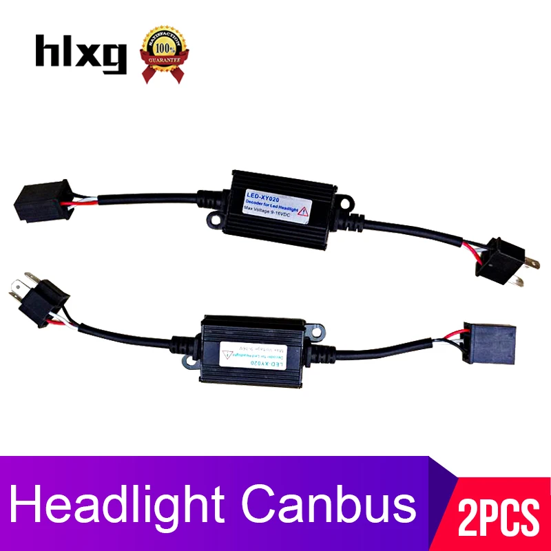 2 шт. H11 H4 H7 LED 9006 9005 фара Canbus комплект проводки Компьютер Предупреждение об ошибке