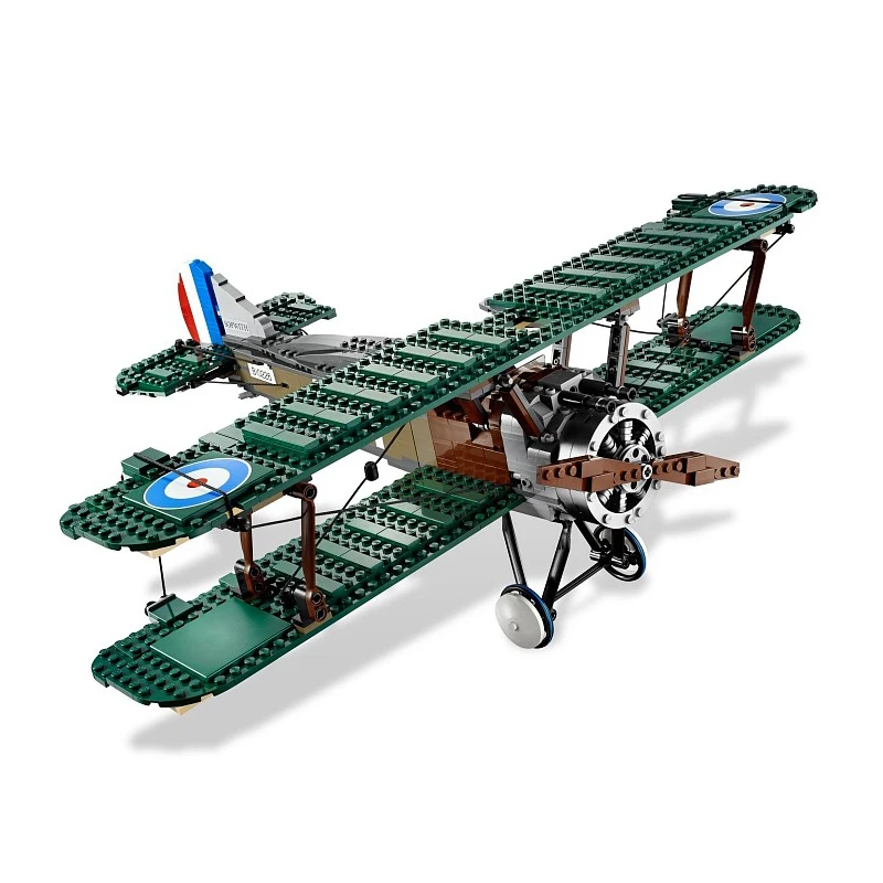 21021 Technic Series Creator Sopwith Camel Fighter Set Plane building Blocks Educational Toy For kids gifts Compatible with | Игрушки и