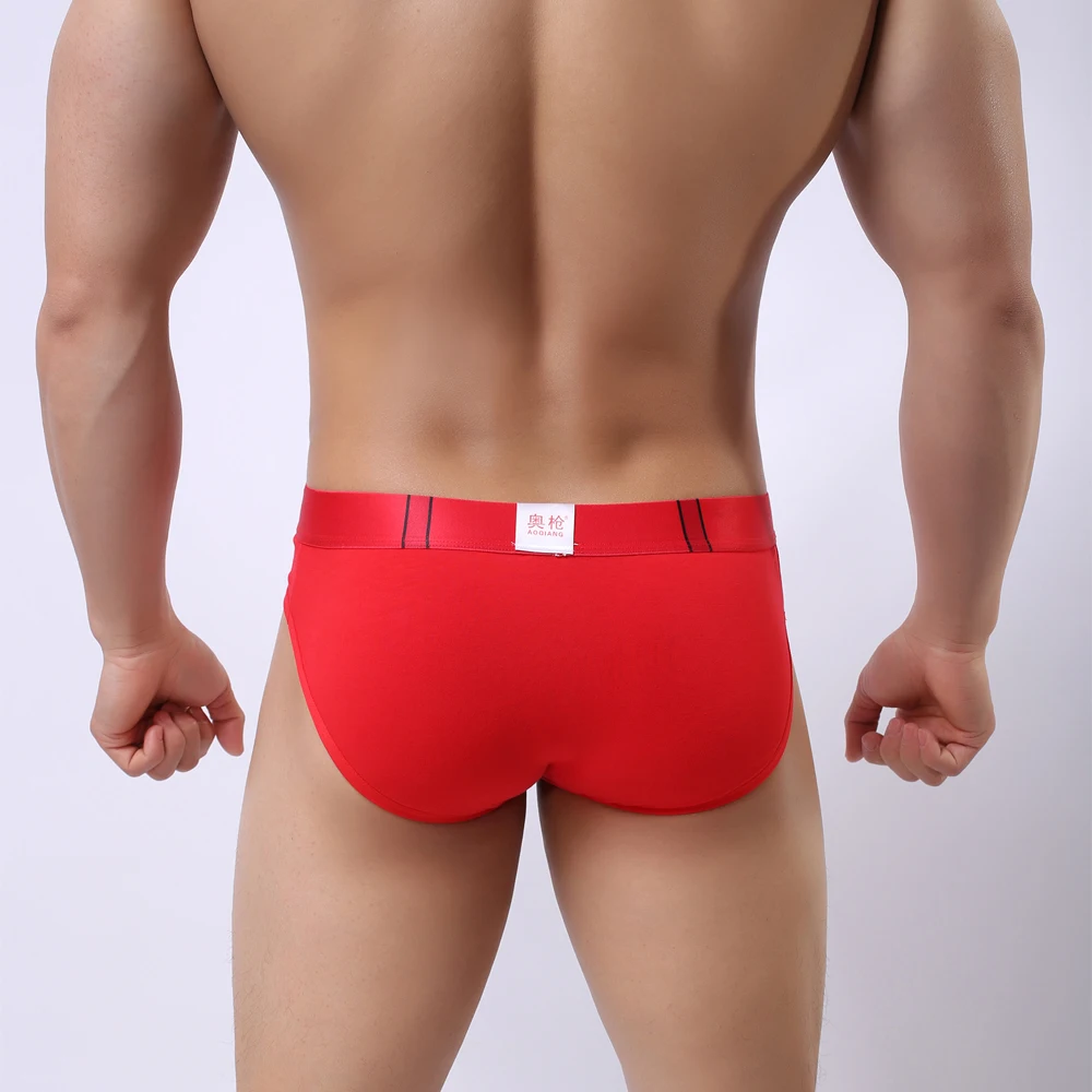 Men Briefs Underwear U Convex Big Penis Pouch Design Funny Cuecas Gay Breathable Shorts Print Belt Bulge Underpants |