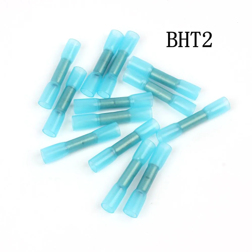DMWD BHT0.5 BHT1.25 BHT2 BHT5 термоусадочный водонепроницаемый Средний разъем терминал нейлон латунь терминал 20 шт. BHT Храповые плоскогубцы