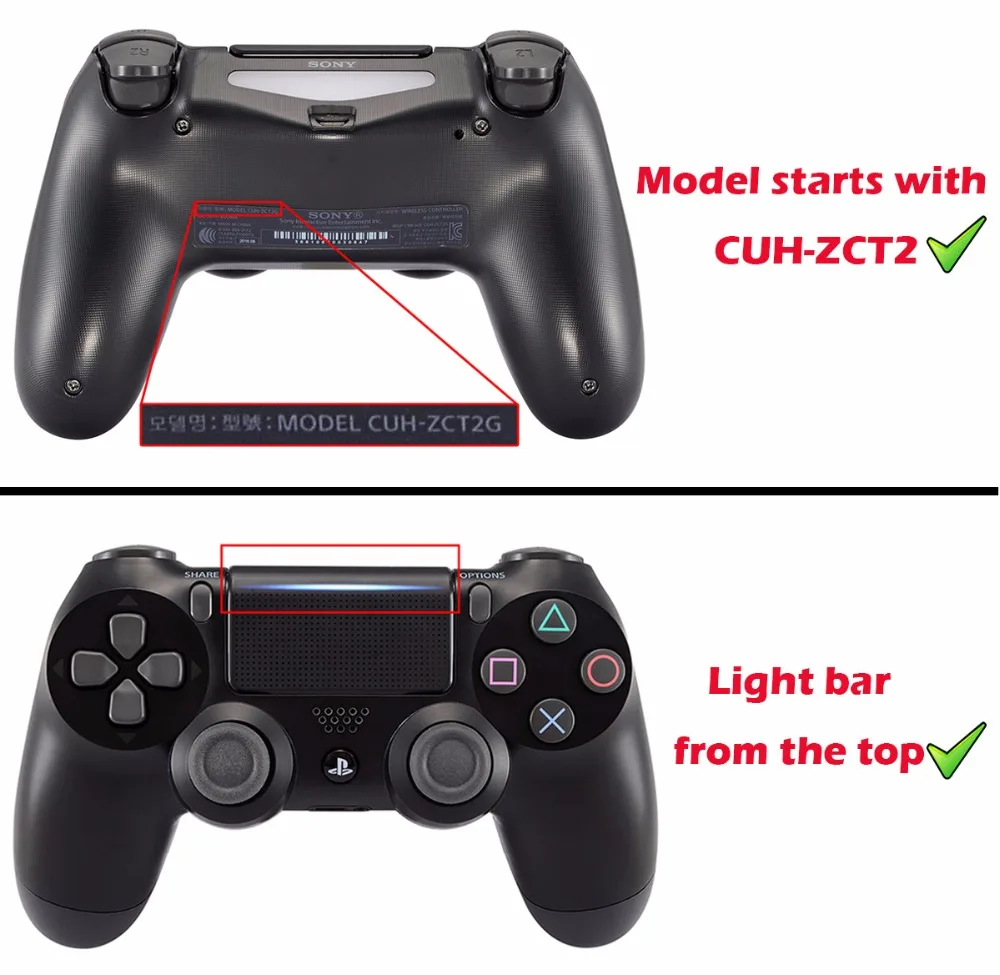 Однотонные красные кнопки для джойстика PS4 Pro Slim Controller CUH ZCT2 JDM 040 050|buttons buttons|button