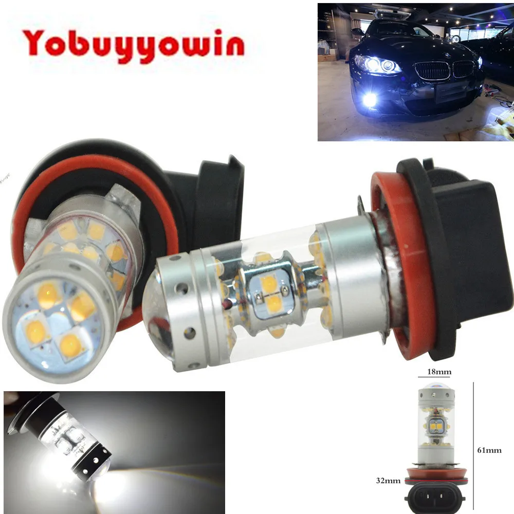 High Power H8 H11 140W CREE/Sharp CHIPS Super Bright White/Red/Blue LED Fog or Daytime Running Lights DRL Bulbs Lamps | Автомобили и