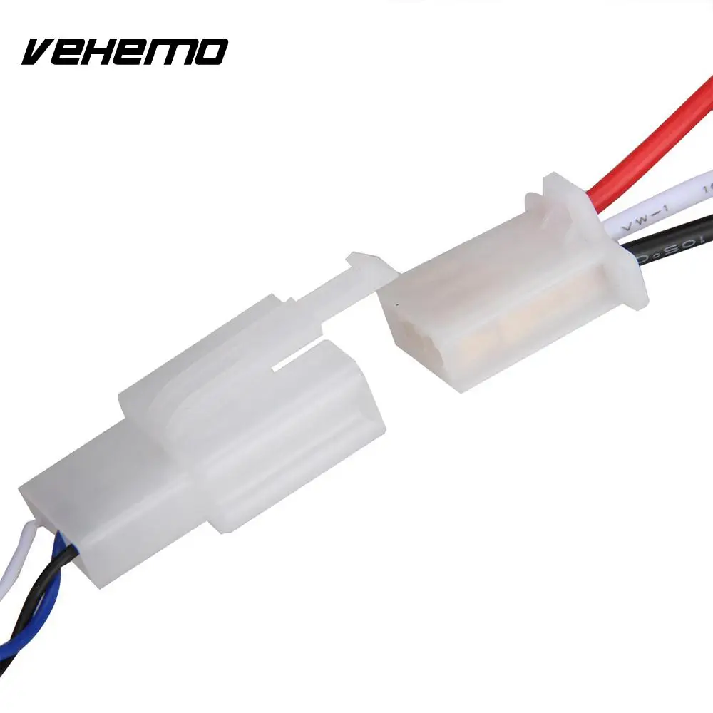 Vehemo подключение 2 LED Жгут проводов комплект реле предохранителя фара проводка