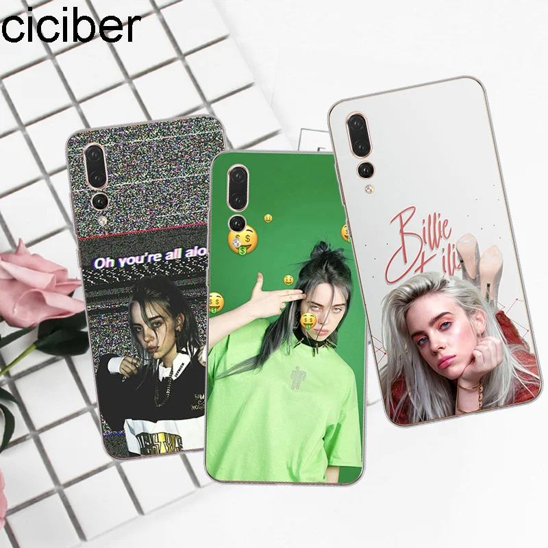 ciciber For Huawei P 20 10 9 8 Lite Pro Plus 2017 Soft TPU Phone Cases Billie Eilish Mate X Fundas Coque |