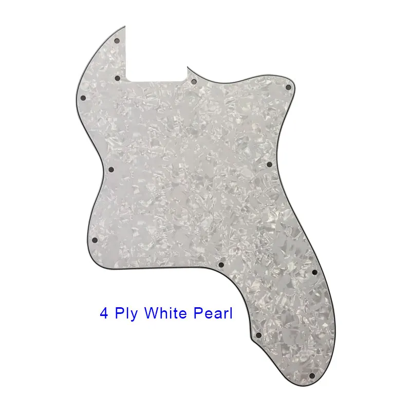 4Ply White Pearl Pleroo гитарные части-для США FD DIY классическая серия '72 thinline Tele Telecaster гитара накладка пустой царапины пластины - Цвет: 4Ply White Pearl