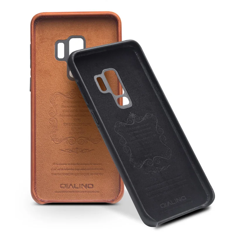 QIALINO чехол из натуральной кожи для samsung S9 Plus Galaxy ультратонкий мобильный телефон