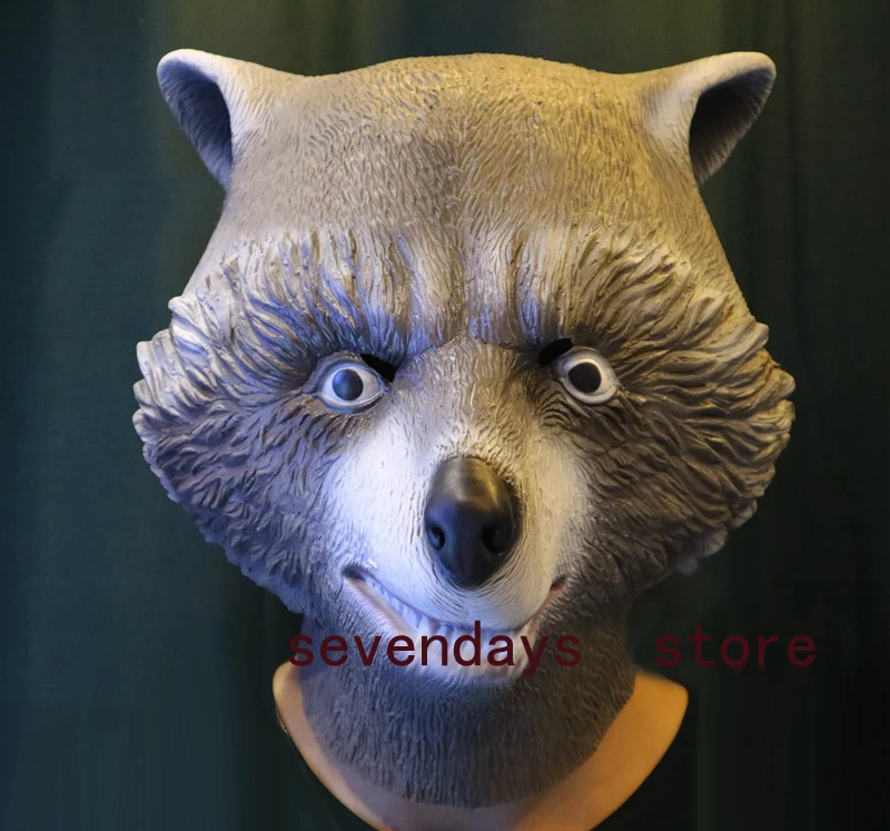 Популярная маска енота для костюмированной вечеринки на Хэллоуин|mask cosplay|cosplay