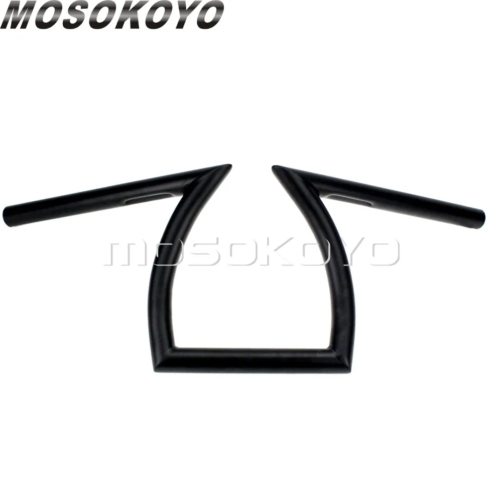 25 мм Z бар мотоцикл Кафе Racer 1 &quotчерный Drag Bar 23&quot Wide 8 &quotRise 6 5&quot вытяжной руль для
