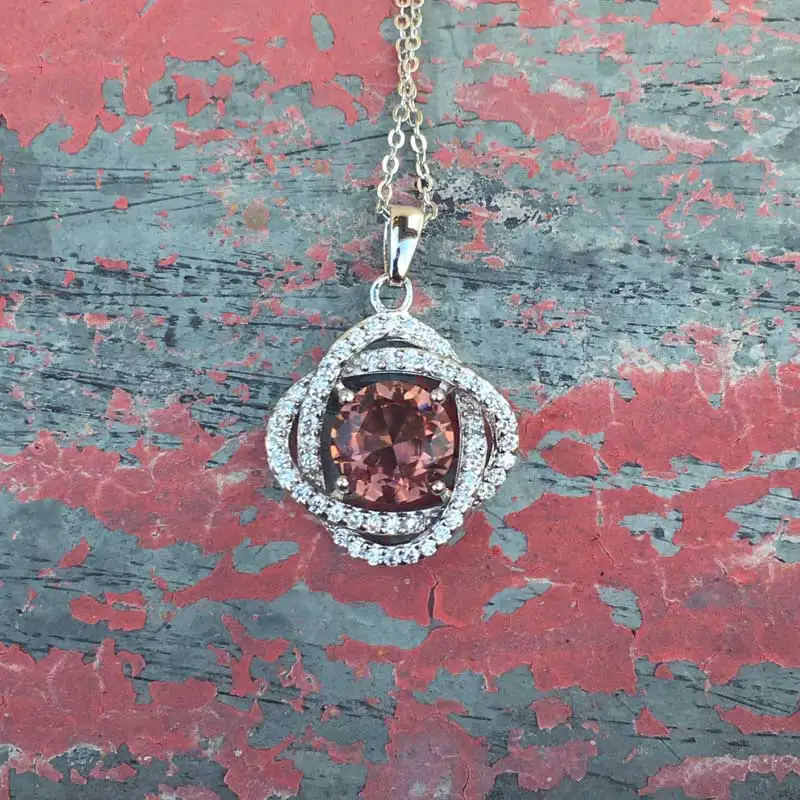 Женский кулон с зултанитом CSJ ювелирное изделие из стерлингового серебра 925 пробы