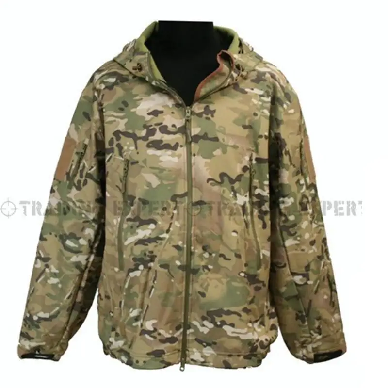 Multicam TAD Мужская водонепроницаемая ветровка на молнии(Multicam TAN GRAY BK ACU OD) CL-05 зимняя куртка - Цвет: Multicam