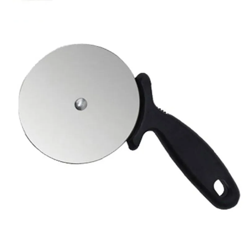 Stainless steel crepe knife Pizza Baking Tools Big Rubber Handle Wheel round rotating special wheel cutter cutting | Дом и сад