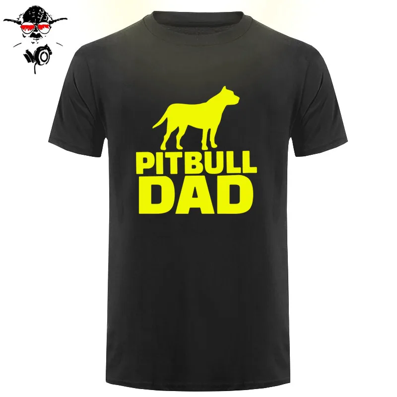 Концертные футболки Pitbull, папа, собака, мужские футболки с коротким рукавом, одежда с принтом, Мужская хлопковая футболка с круглым вырезом, серая мужская футболка
