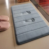 new 4060cm bath mat bathroom carpet rug coral fleece memory foam bathroom mat kitchen door floor coral fleece tapis de bain