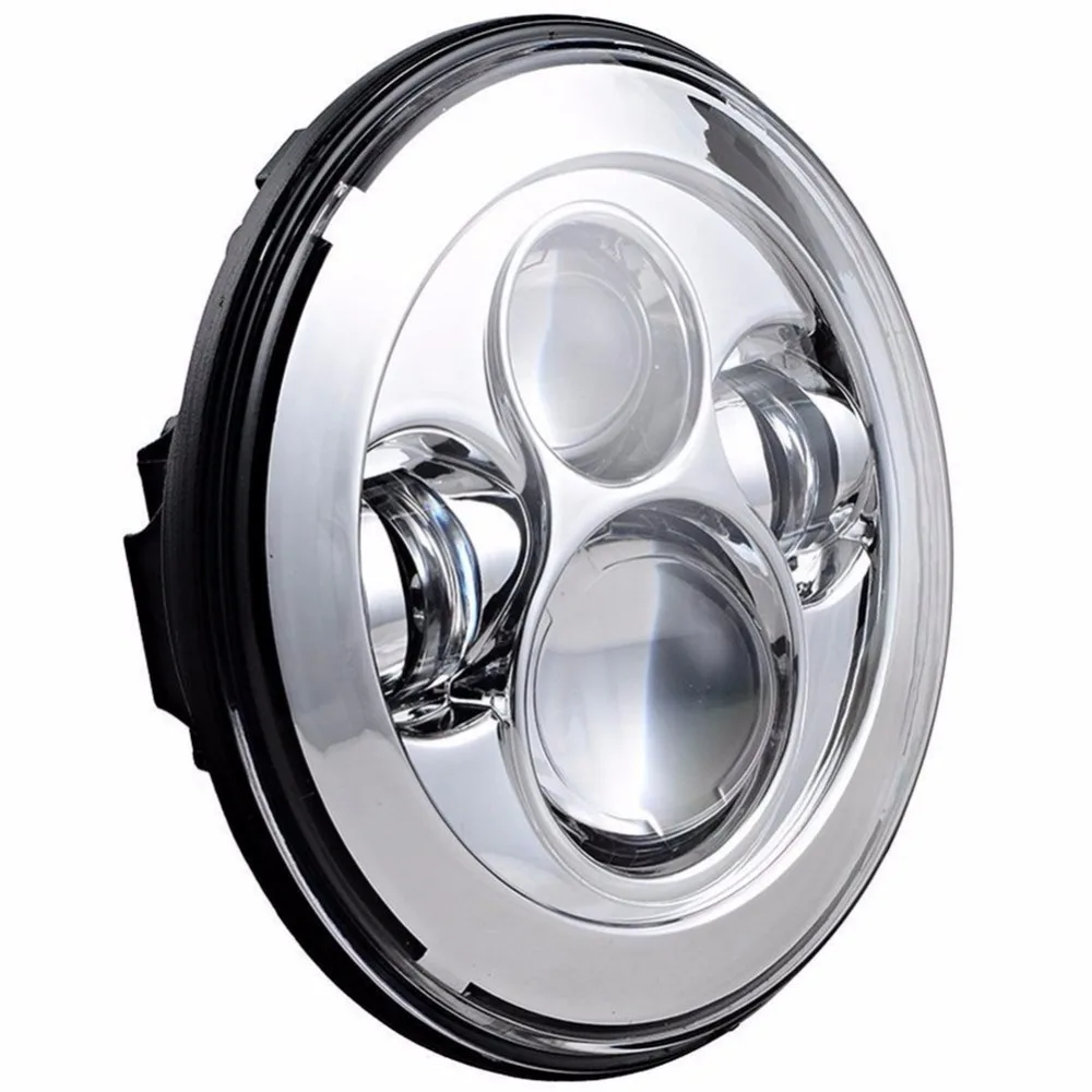 Светодиодные фары 7 дюймов для мотоцикла Harley круглые лампы ближнего и дальнего