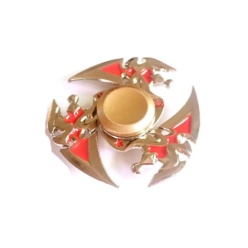

New Golden Han Xin Metal Fidget Spinner Zinc Alloy Gyro Rotary EDC Hand Spinner for Autism and ADHD Focus Stress Finger Tip toy