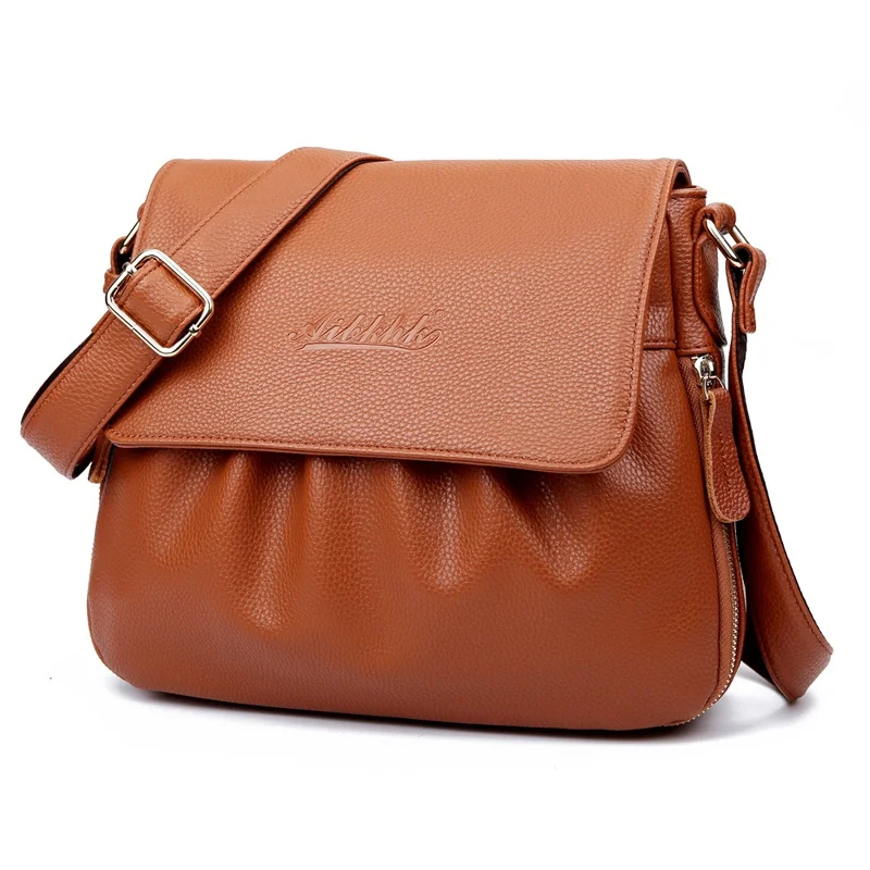 Женская сумка из натуральной кожи модный винтажный мессенджер через плечо