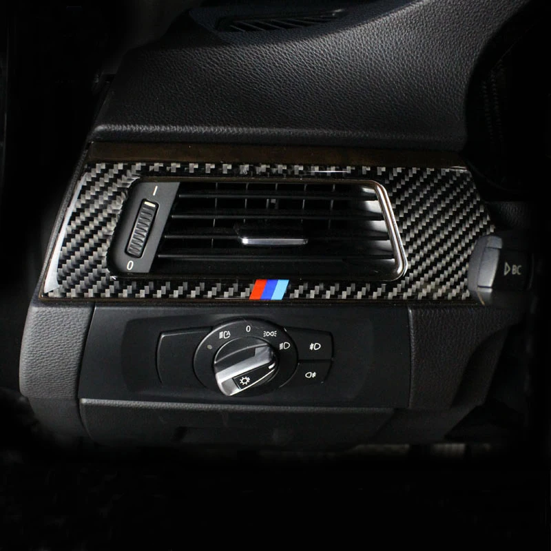 Carbon Fiber Car-styling Dashboard Air Conditioning Vent Cover Sticker Trim For BMW 3 Series E90 E92 F30 2005-2019 Accessories | Автомобили