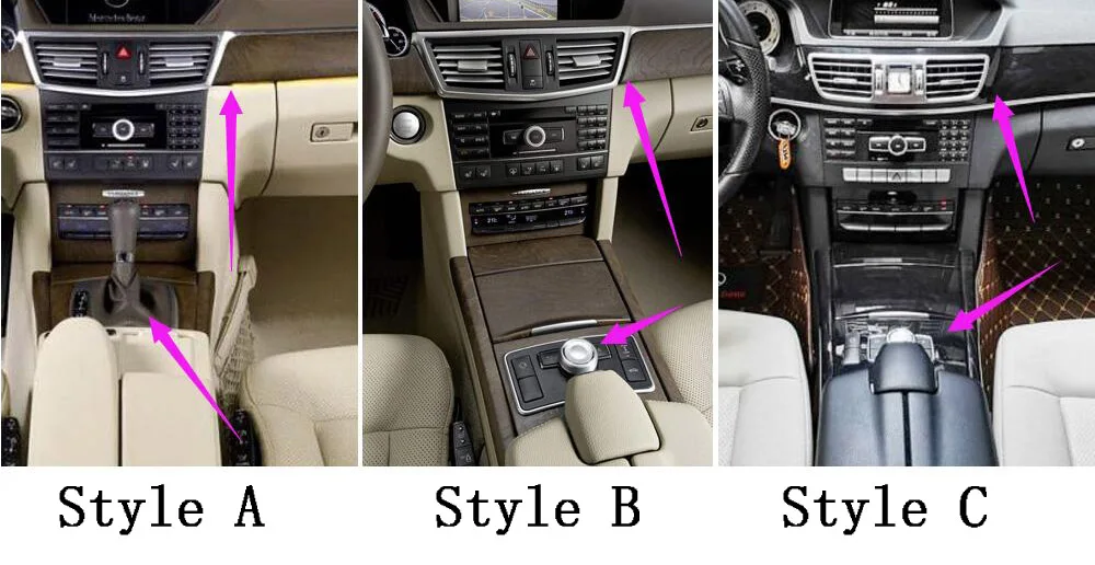 Для Mercedes E Class W212 подкладке центральной Управление Панель дверная ручка 5 мм Углеродистой волокно наклейки стайлинга автомобилей аксессуары