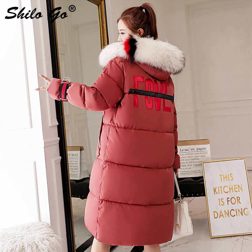 Шило GO коричневый Англия блестящие буквы меховой воротник с капюшоном женские