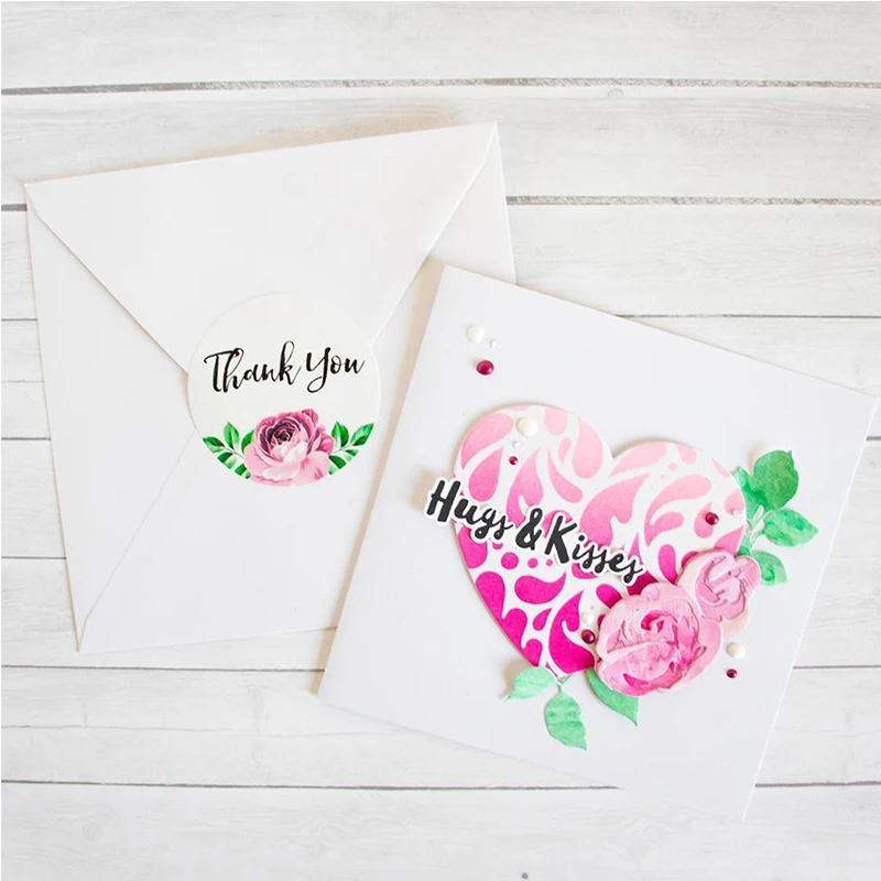 Love Heart Embellissement трафарет ремесла шаблон для скрапбукинга фотоальбом изготовление