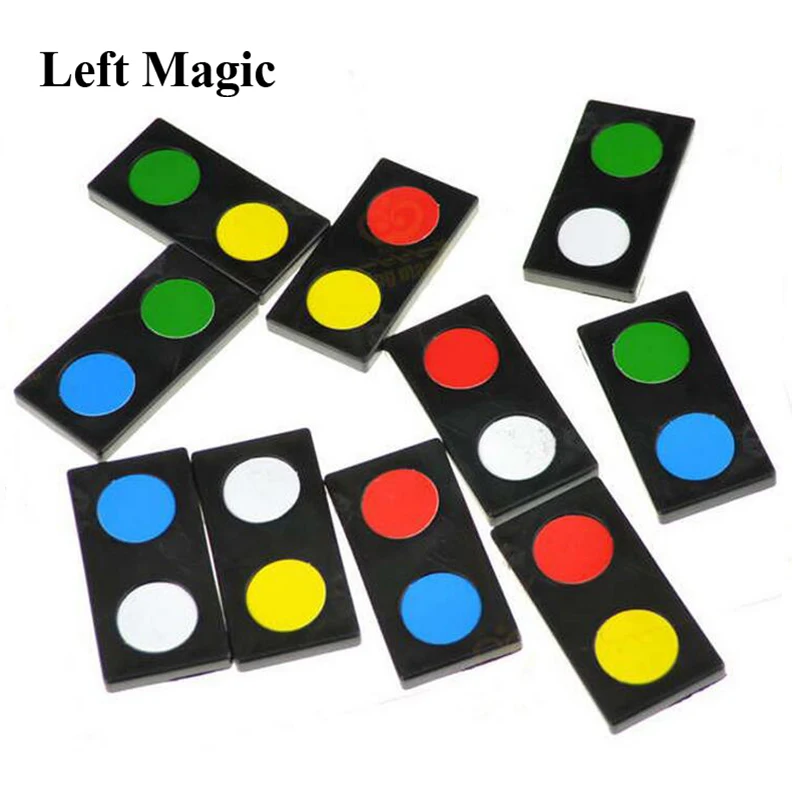 Разноцветный ESP предсказание домино магические трюки крупным планом реквизит