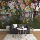 3D обои в европейском стиле, картина маслом с цветами, розами, настенные фрески для гостиной, кабинета, спальни пожилых людей, фон для декора стен