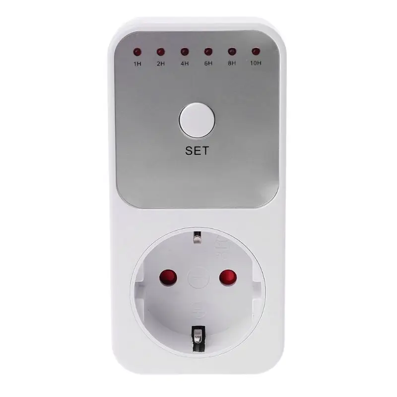 

EU Plug Electricity Timer Socket 10H Timer Socket Countdown Intelligent Time Setting Switch Timer Control Socket