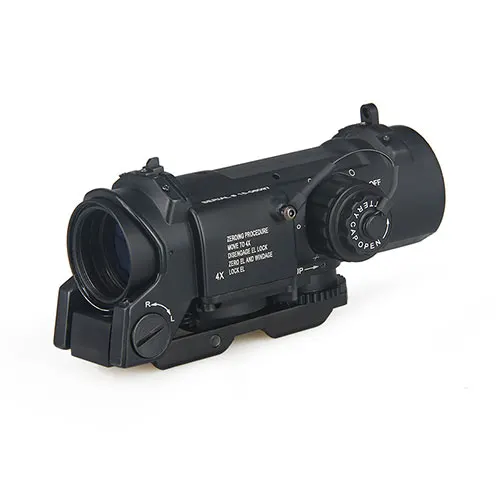 

Hot Sale Tactical 1x - 4x Rifle Scope Quick Detachable 1X-4X Adjustable Dual Role Sight For Hunting