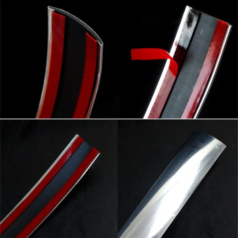 Хромированная отделка 5 м Стайлинг автомобиля Формовочная лента наружное