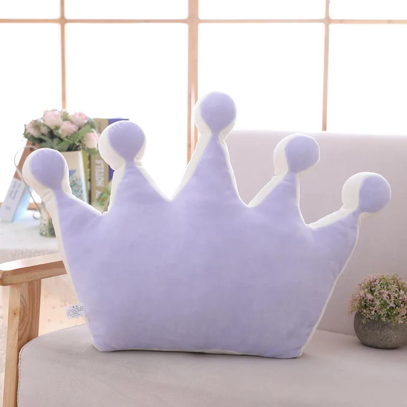42cm purple INS, хит, яркие цвета, облако, звезда, луна, плюшевая подушка, цветная Радужная подушка "Корона", подушка, диван, украшение для дома, подушка, игрушка - Цвет: 42cm purple