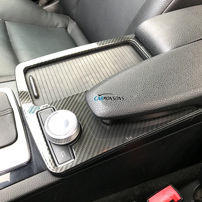 Отделка Carmonsons для консоли стикер на подлокотник Mercedes Benz C Class W204 C180 C200 2008-2014