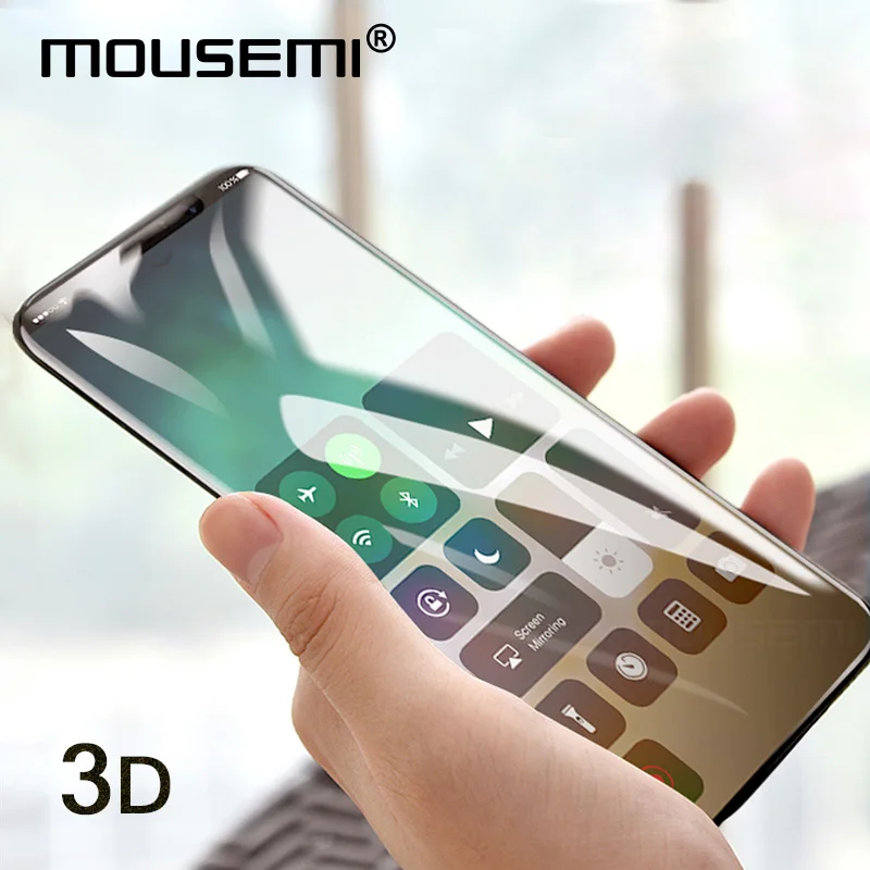 Mousmi для iPhone 6 6S 7 Защитное стекло экрана полное покрытие 3D пленка мягкое 8 Plus X на