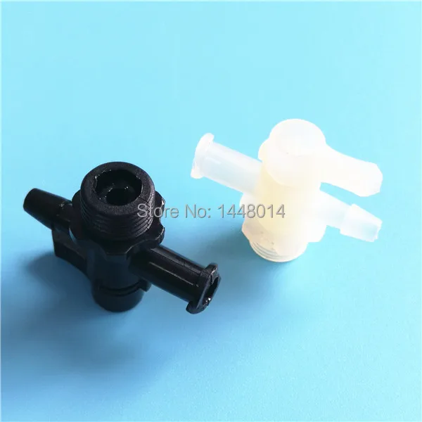 Наружный широкоформатный принтер запасные части пластиковый 3 ходовой клапан