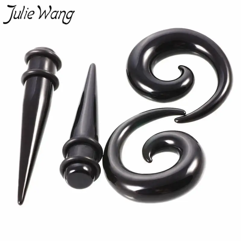 Julie Wang 36 шт. черное Украшение Для Пирсинга Ушей фотометрические приборы конусные
