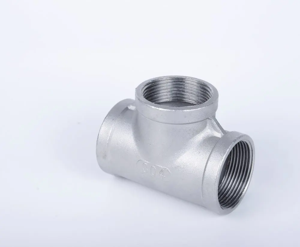 304 тройник из нержавеющей стали Женская резьба BSPT 1/8 &quot1/4&quot 3/8 &quot1/2&quot 3/4 &quot-фитинг