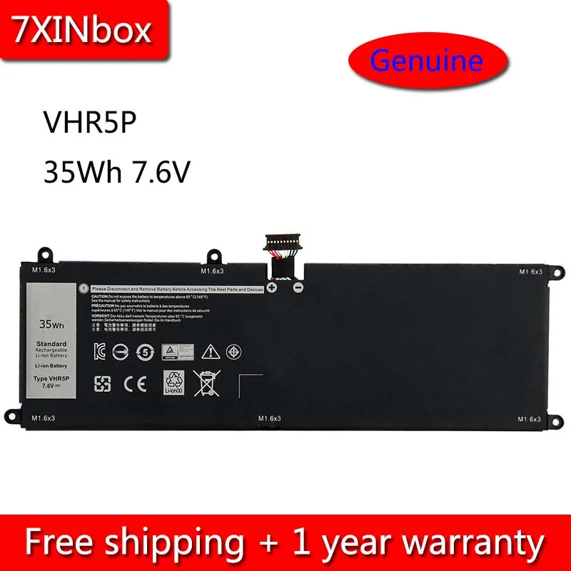 7XINbox 35Wh 7 6 V подлинный VHR5P XRHWG RHF3V 0XRHWG Аккумулятор для ноутбука Dell Latitude 11 5175 серии
