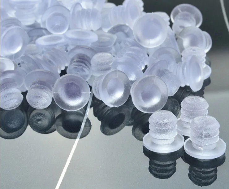 Новый 100 шт./лот прозрачный пластиковый силиконовые пробок чтобы скрыть