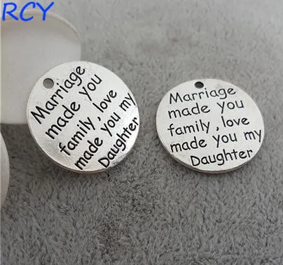 Высшее качество 5 шт./лот 23 мм буква С Гравировкой для брака Сделай Сам Семья