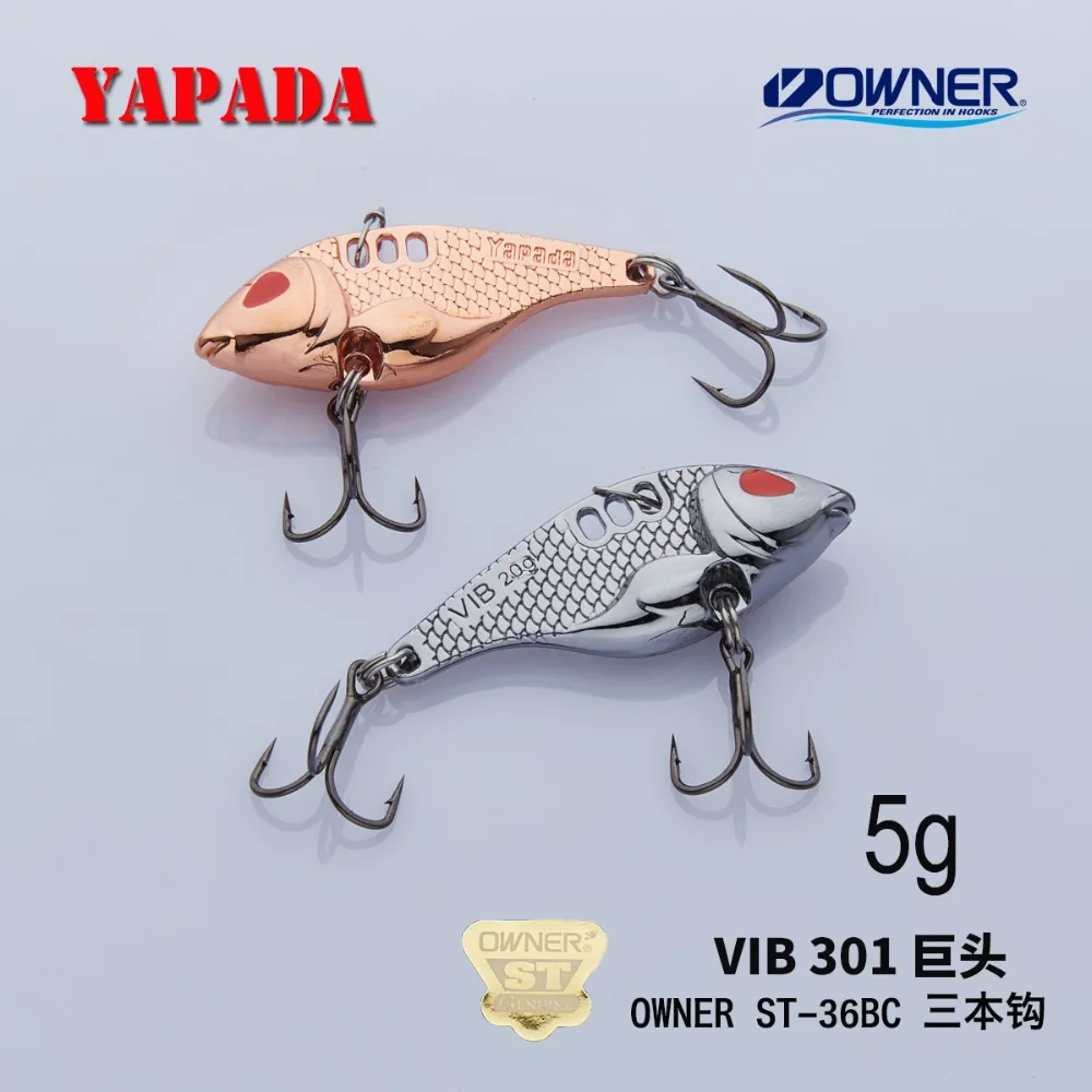 YAPADA VIB 301 Tycoon 5g/7g усиленный тройной крючок 35 38 мм перо многоцветный цинковый сплав