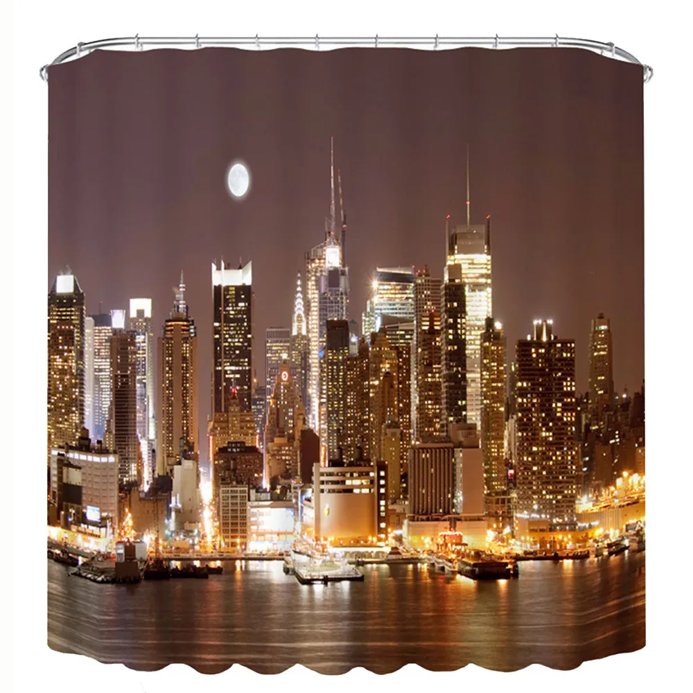 Детская Водонепроницаемая полиэфирная занавеска для душа ванной комнаты