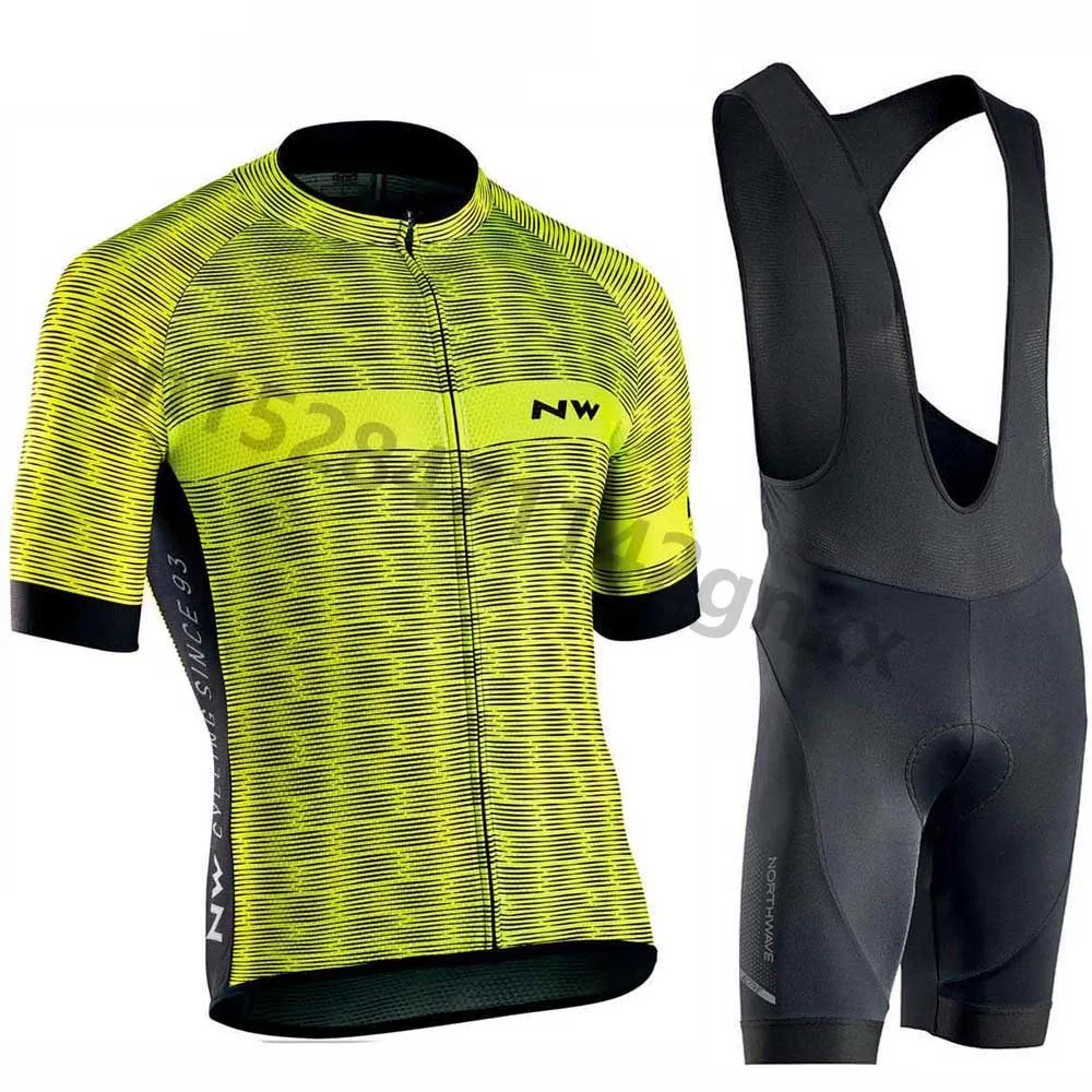 Northwave NW Cycling Jersey Set Summer Short Sleeve triathlon Bicycle Cycling Clothing Breathable New Ropa Ciclismo Maillot - Цвет: 19
