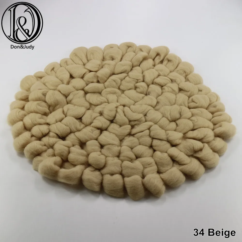 Beige Ручная работа, мягкая шерсть, Флисовое одеяло для новорожденных, корзина, наполнитель для новорожденных, реквизит для фотосъемки, супер мягкие одеяла для младенцев - Цвет: Beige