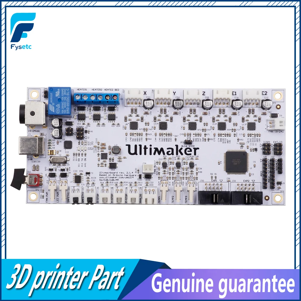 Запчасти для 3D принтера 2016 Новейшая Плата управления Ultimaker V2.1.4 2 готовая основная