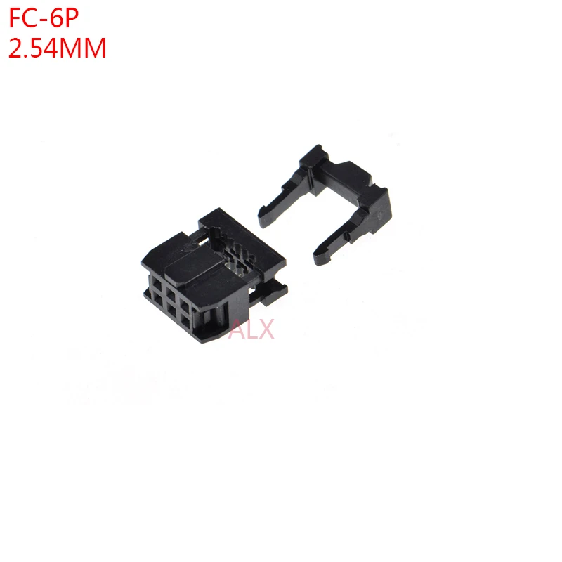 Двухрядный гнездовой разъем JTAG ISP FC-6p мм 10 шт. 2 54 IDC 2x3PIN 6PIN 6P для DC3 BOX заголовок