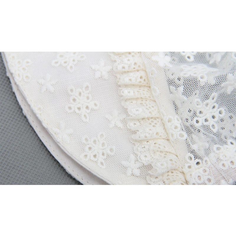 Bnaturalwell Bonnet With Lace Baby Girls Nordic Vintage Pattern Toddler Retro Kids Christening Baptism Cap H830 | Детская одежда и