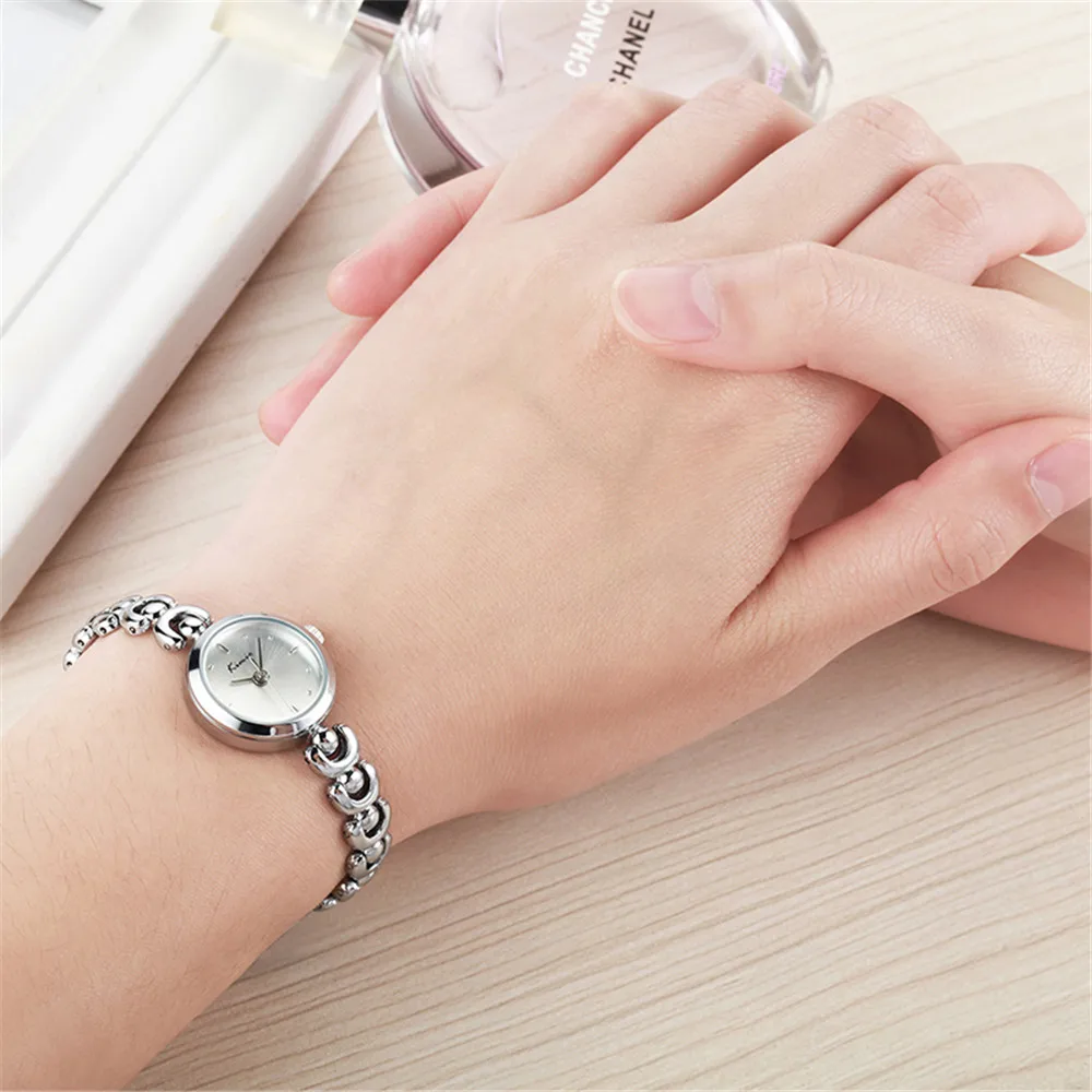 Kimio Кварцевые часы женщины золото люксовый бренд Полный Нержавеющей стали Леди