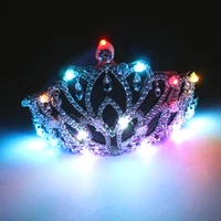 ballroom dance led costumes luminous crown wedding party stage costumes singer dj led headwear valentines day girl gift