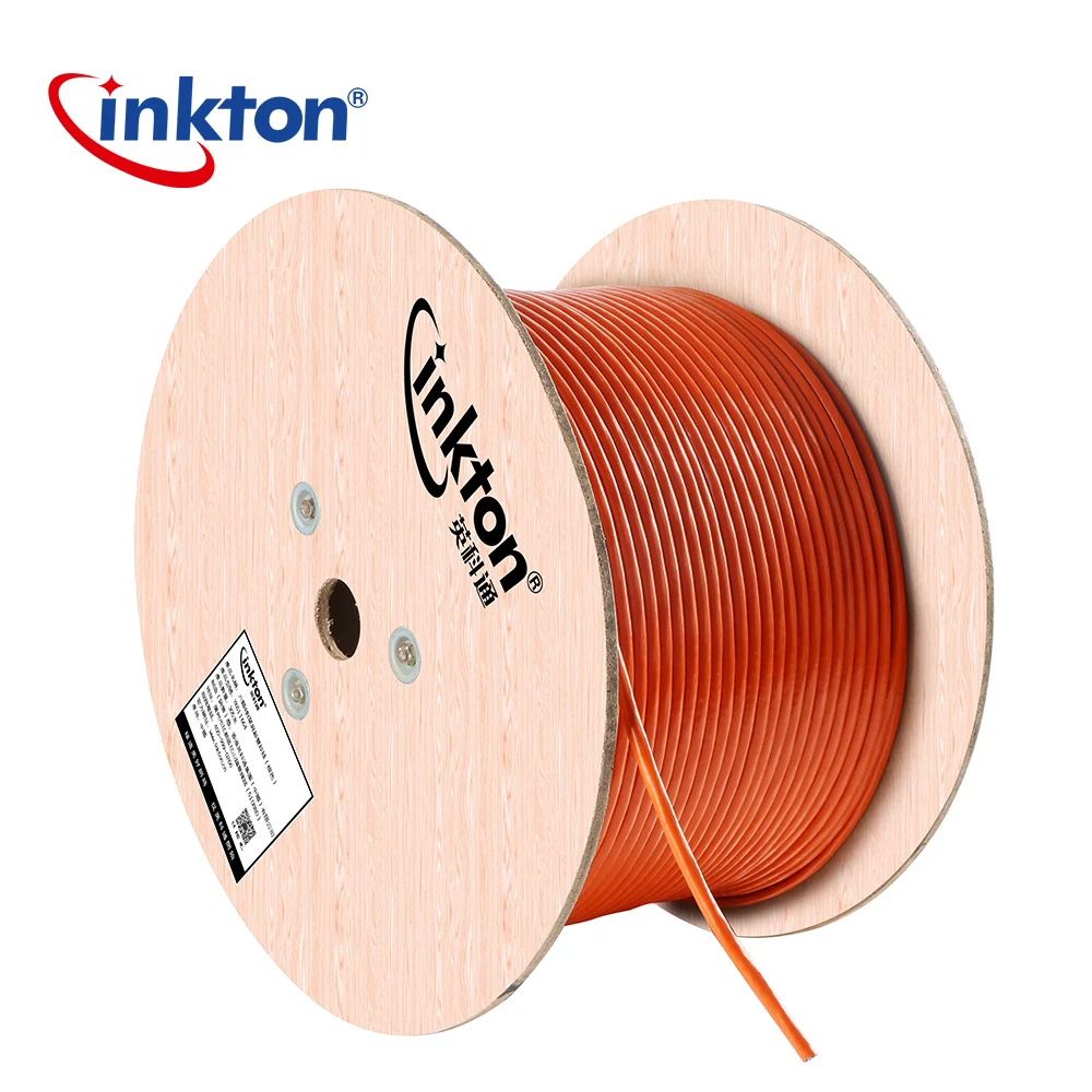 Inkton 50 м/100 м/305 м Cat6 Ethernet кабель FTP Gigabit оранжевый сетевой 8 ядер 23AWG ядро